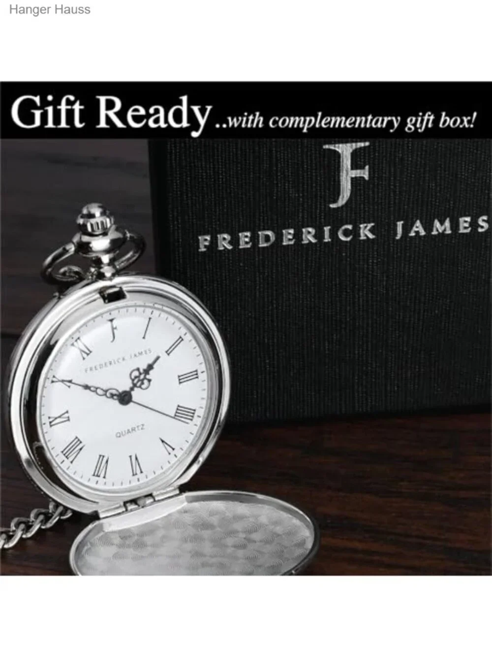 Wedding Pocket Watch Groomsman Gift Engraved Stainless Steel